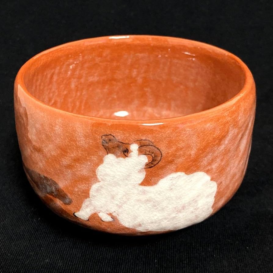 赤楽茶碗 玉藻焼 たまもやき 香川県